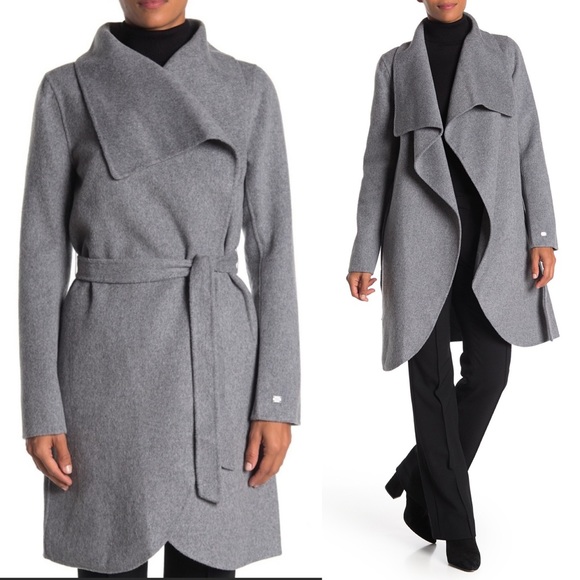 Soia & Kyo Jackets & Blazers - Soia & Kyo Simonne Open Front Wool Blend Coat NEW